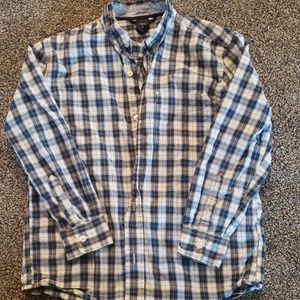 Gap boys plaid button up shirt. Size 8